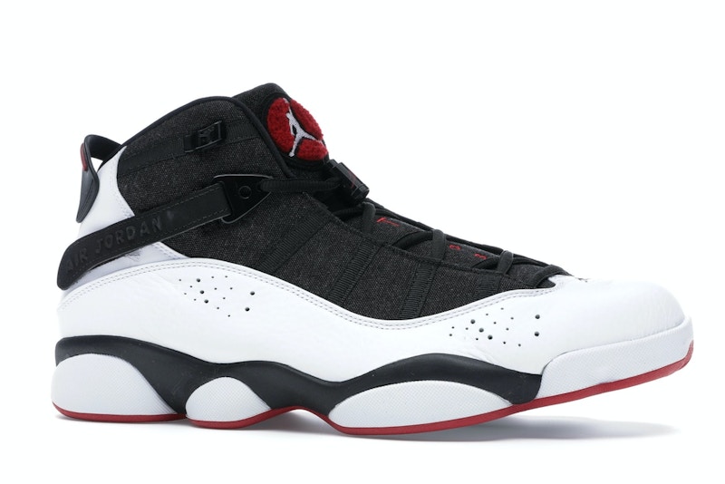 Jordan 6 Rings Black White Gym Red