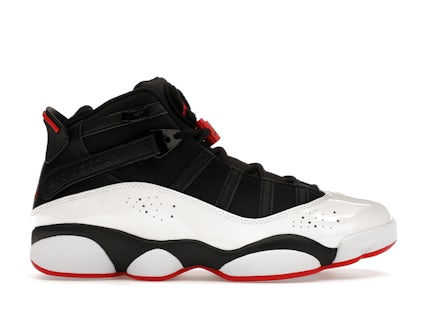 Black Jordan Retro Blanco Y Negro Basketball Jordan Rojo Con