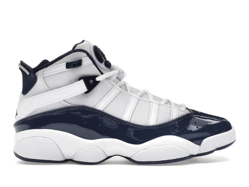 Jordan 6 Rings White Midnight Navy Men's - 322992-124 - US
