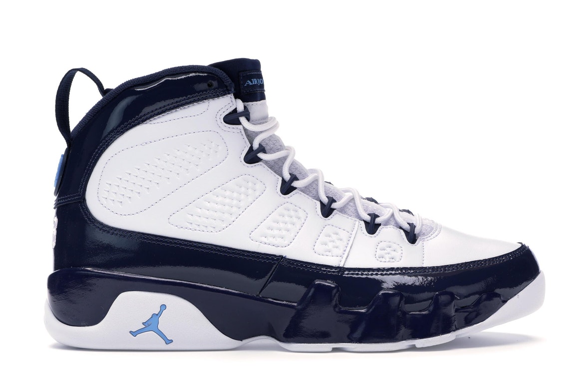 navy blue and white 9s