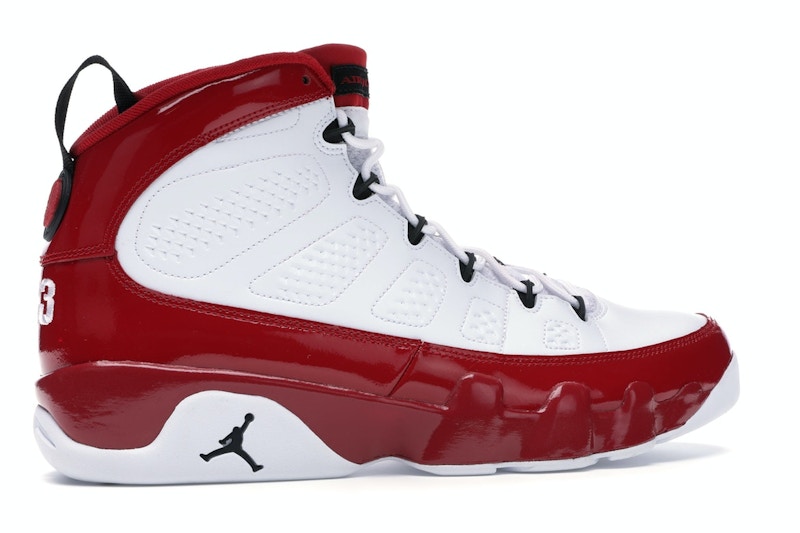Red and white jordan 9 2019 clearance