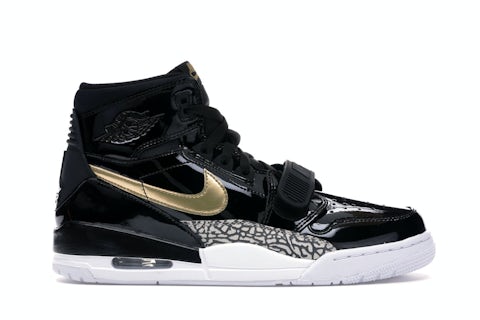 Jordan Legacy 312 Black Gold Patent Men's AV3922-007 US