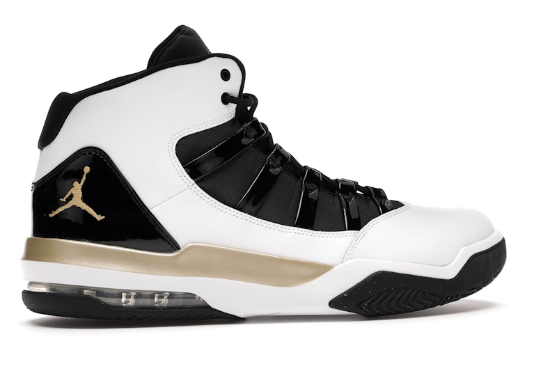 Jordan max aura white and gold clearance
