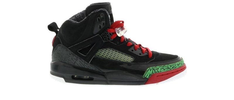Jordan spizike black green hotsell red