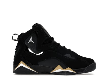 Jordan True Flight Negro Metalizado Oro Blanco (GS) 343795-017 MX