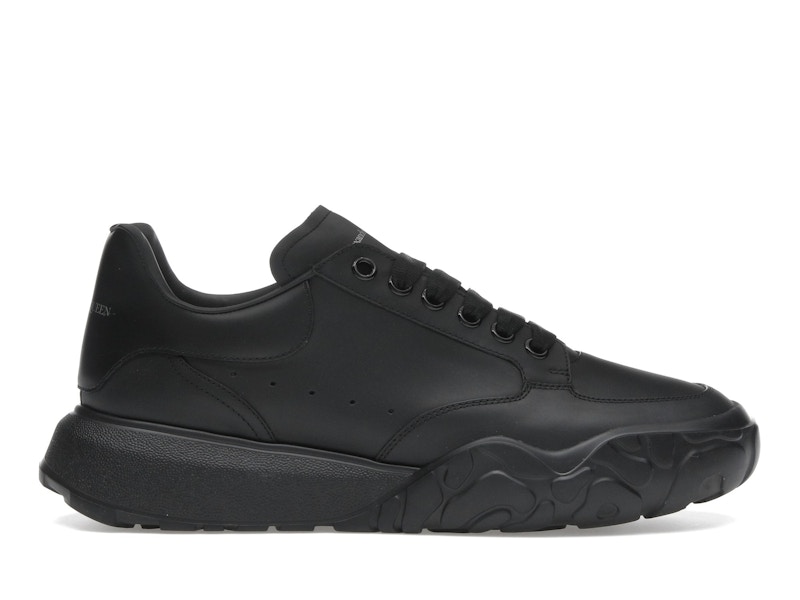 スニーカー Alexander McQueen Court Sneakers In Leather Alexander McQueen Court Trainers Black Men's