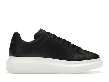 Alexander McQueen Oversized en negro con suela blanca Hombre