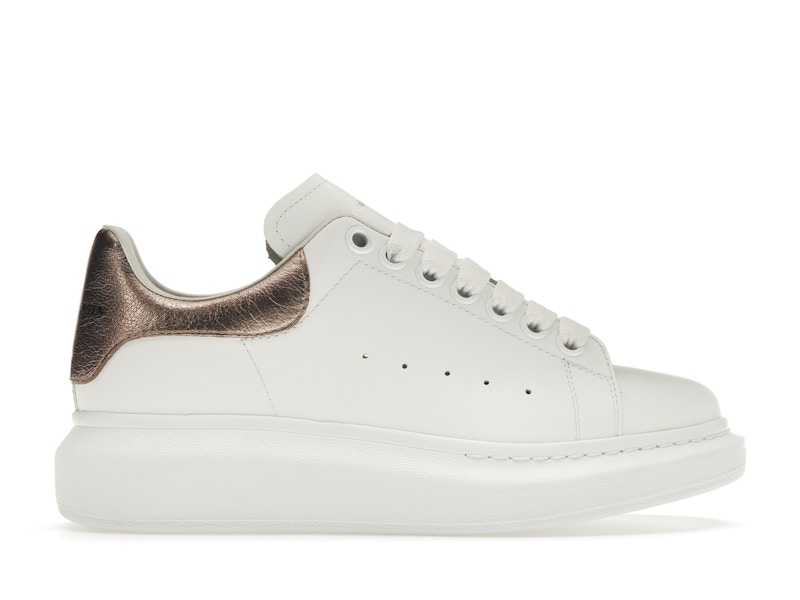 Alexander McQueen Oversized White Rose Gold Women s