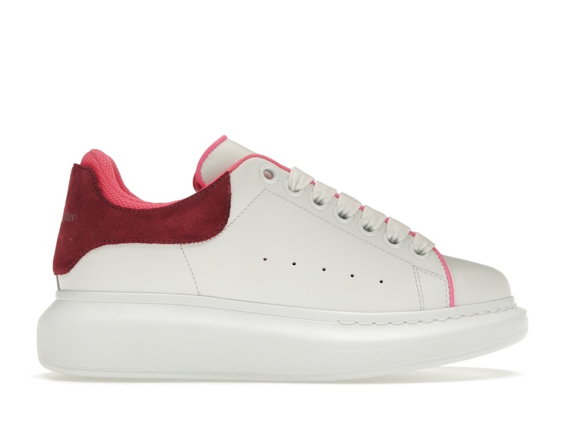 Alexander McQueen Oversized White Velvet Fuchia Women s