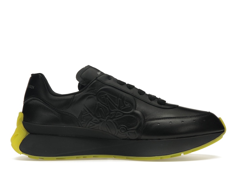 Alexander McQueen Sprint Runner Black Yellow Men s