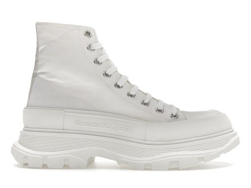 Alexander McQueen Bota Tread Slick Blanco Blanco 0