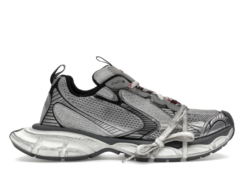 【BALENCIAGA】3XL Sneaker in Grey/White/Red Men's 3xl Extreme Lace Sneaker in Grey/red/black/white