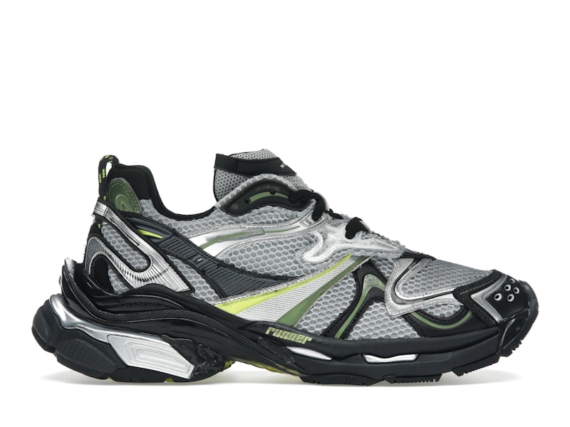 Balenciaga Runner 2.0 Worn-Out Silver Neon Yellow Men's Balenciaga Runner 2.0 Worn-Out Silver Neon Yellow Men's