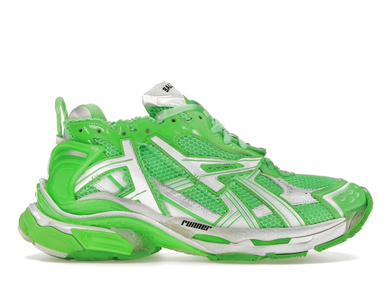 White and green balenciaga runners 2025