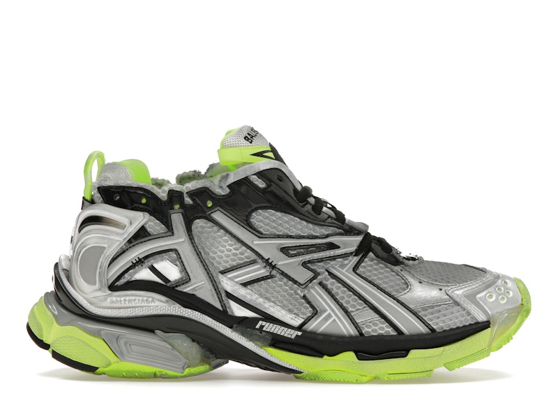 Balenciaga Runner White Neon Yellow Men's - 677403W3RBP1093 - US