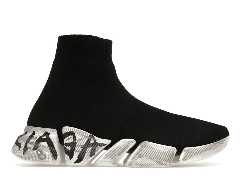 Black and outlet white balenciaga trainers