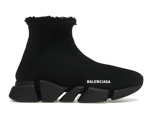 Balenciaga Speed 2.0 Pelliccia Sintetica Riciclata Nero (donna) 0
