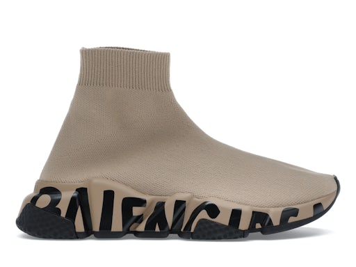 Balenciaga Speed Graffiti Beige Negro (de mujer) 0