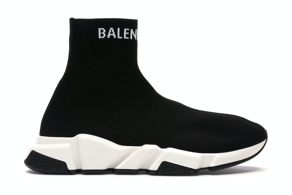tjære Specialitet Forhøre Balenciaga Speed Sock Slip-On Black White Men's - - US