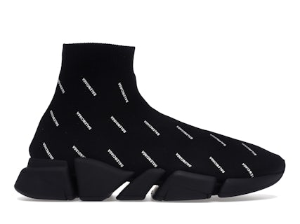 Balenciaga Speed All Black Sock Trainers Womens Balenciaga Sock