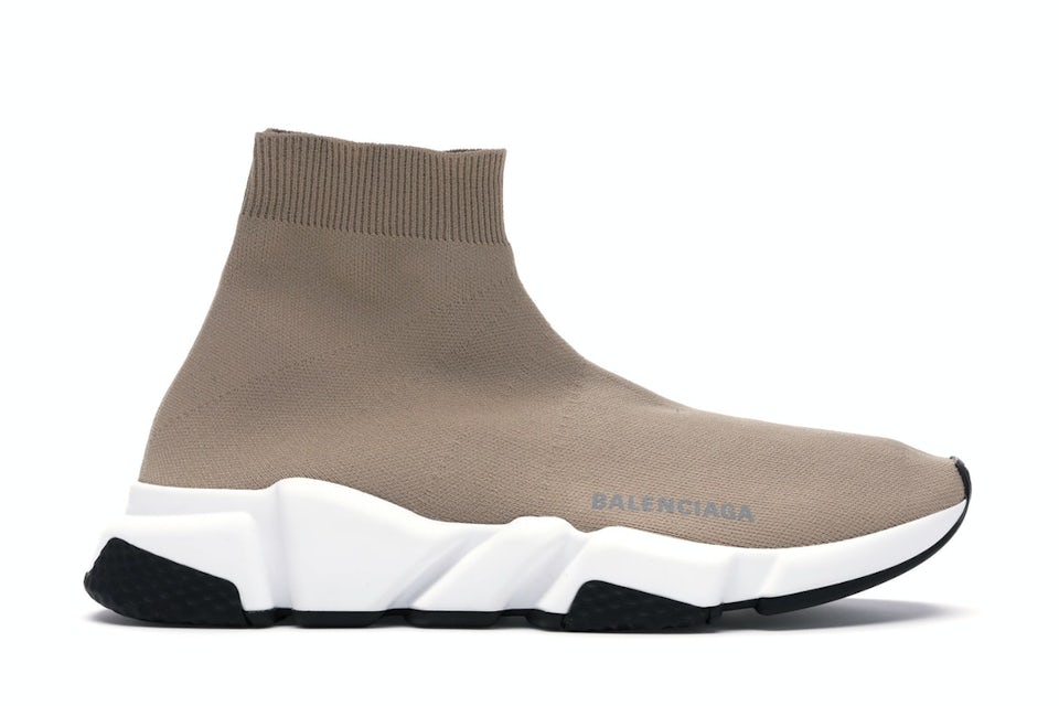 Balenciaga Speed Full Knit Sneakers in Brown for Men