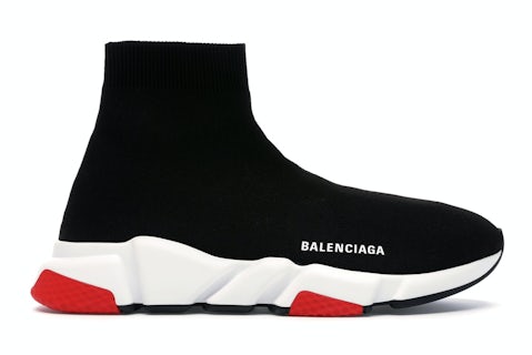 Balenciaga Speed Trainer Noir Rouge Homme Style 530351 W05G0