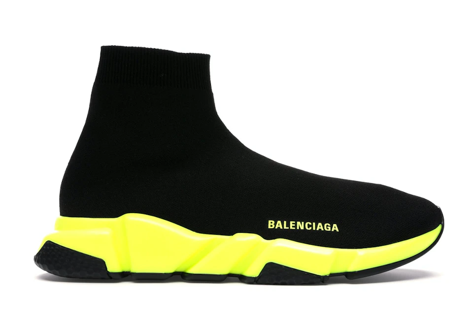 Balenciaga Speed Trainer Black Yellow - 567042W05G01000