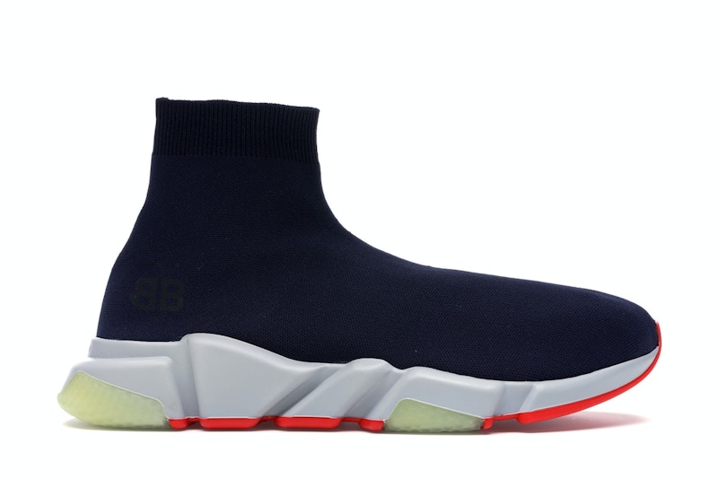 Balenciaga speed trainer mens blue top