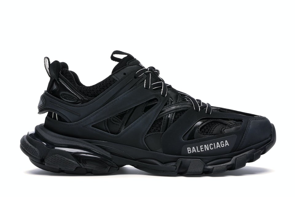 Balenciaga Track Sneaker Black White Distress Worn Out Platform Flat Trainer  41