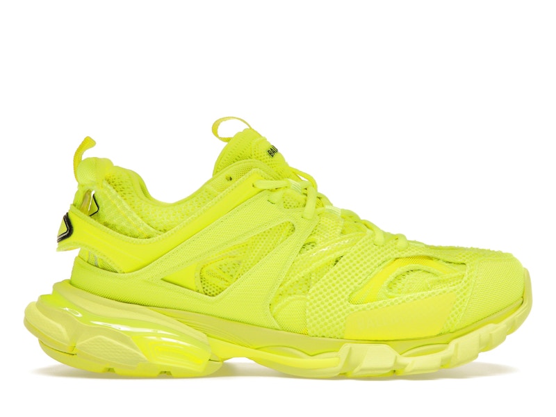 Neon yellow and black sneakers top