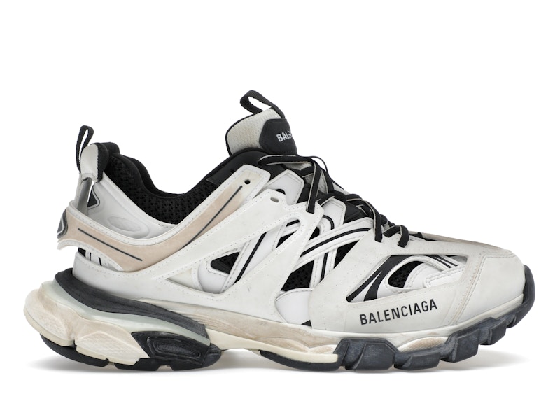 Balenciaga Track Worn Out In White Black Men's 542023W1GC49010 US
