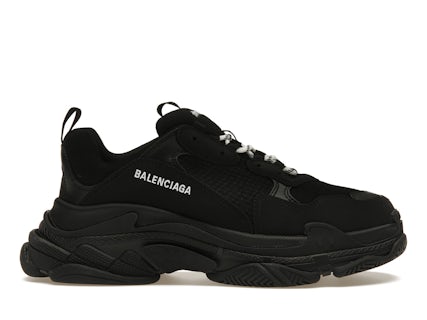 Balenciaga Triple S Black White Laces Men's 534217W2CA11000 US
