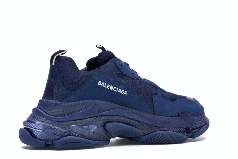 Balenciaga triple s clear sole navy clearance