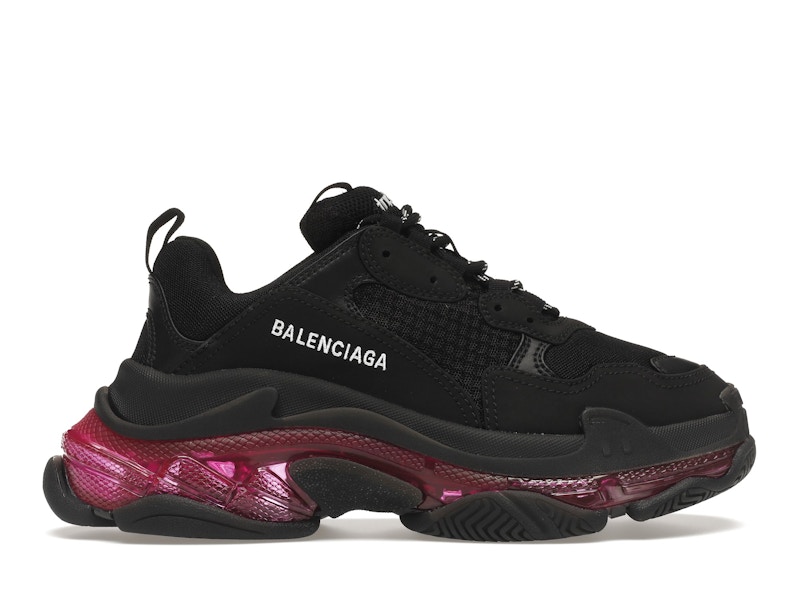 Balenciaga triple s pink clear sole best sale