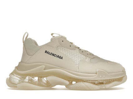 Balenciaga Triple S Suola Trasparente Beige Uomo 541624W2GA19100