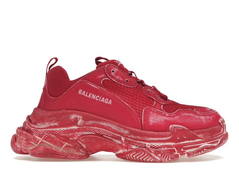 お歳暮ならオンライン S Triple Balenciaga Faded US - 536737W3CN36000 - Men's Red 靴