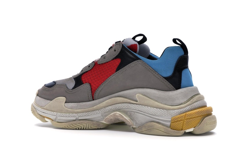 Balenciaga triple s red grey white clearance