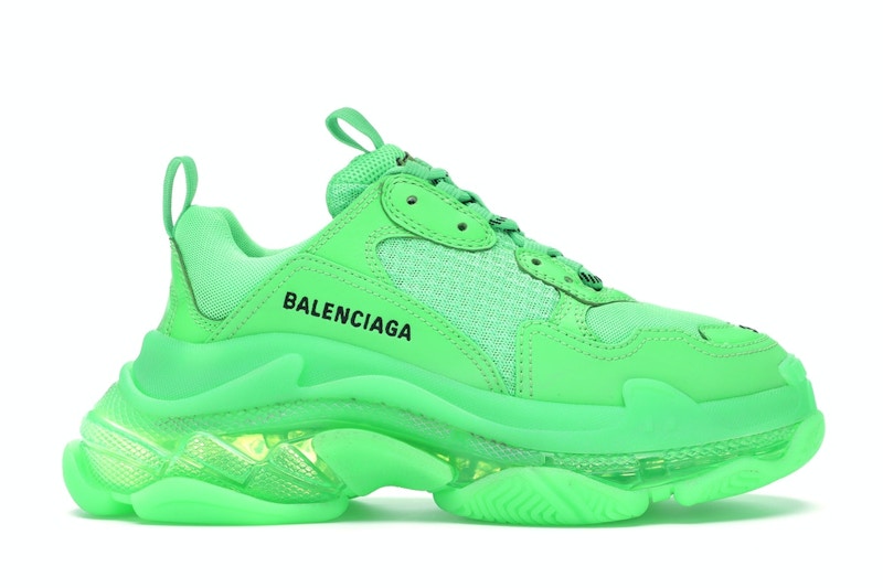Balenciaga triple s clear sole green outlet