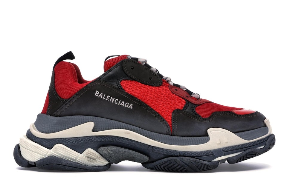 Balenciaga - Adidas Men's Triple S Sneaker - (Red/Black) – DSMNY E