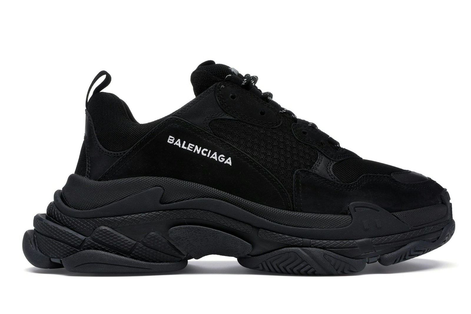 Balenciaga Triple S Triple Black (2018 Reissue) (Nondistressed) - 51278 W0901 1000