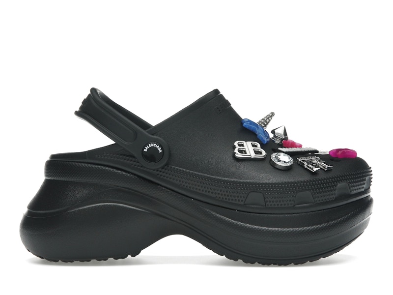 Crocsコラボ♪【直営店買付】BALENCIAGA Crocs ミュール JibbitZ Women's Crocs™ Mule Jibbitz™ in Black | Balenciaga US