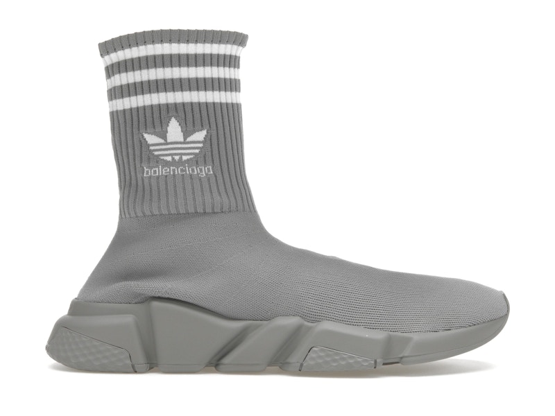 Balenciaga speed trainer hotsell grey reflective