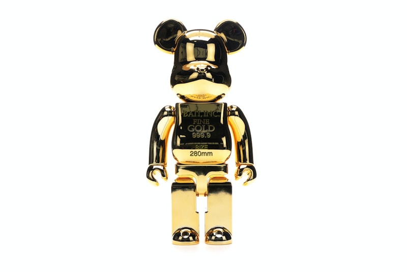 Bearbrick Bait Gold Bar 400 Gold US