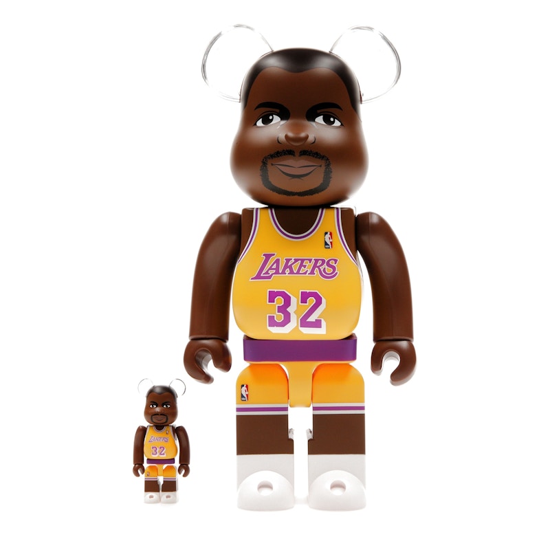 Bearbrick NBA Magic Johnson (Los Angeles Lakers) 100% & 400% Set - US