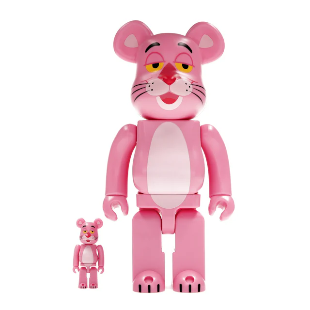 Coffret de figurines Bearbrick Pink Panther 100% & 400% 0