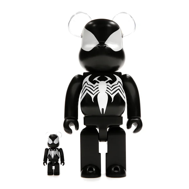 Bearbrick x Marvel Spider-Man Black Costume 100% & 400% Set 0