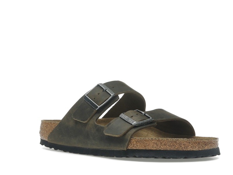 Birkenstock Arizona Soft Footbed Oiled Leather Faded Khaki