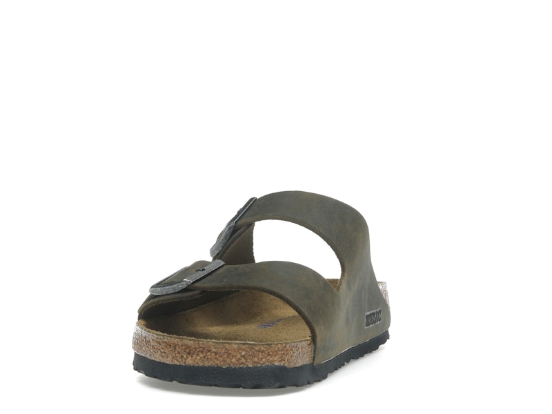 Birkenstock Arizona Soft Footbed Oiled Leather Faded Khaki