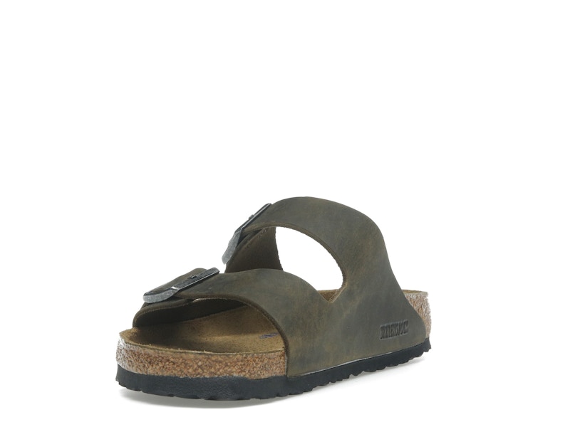 Birkenstock Arizona Soft Footbed Oiled Leather Faded Khaki