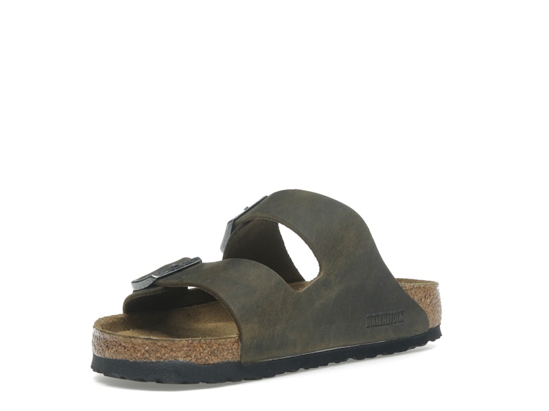 Birkenstock Arizona Soft Footbed Oiled Leather Faded Khaki